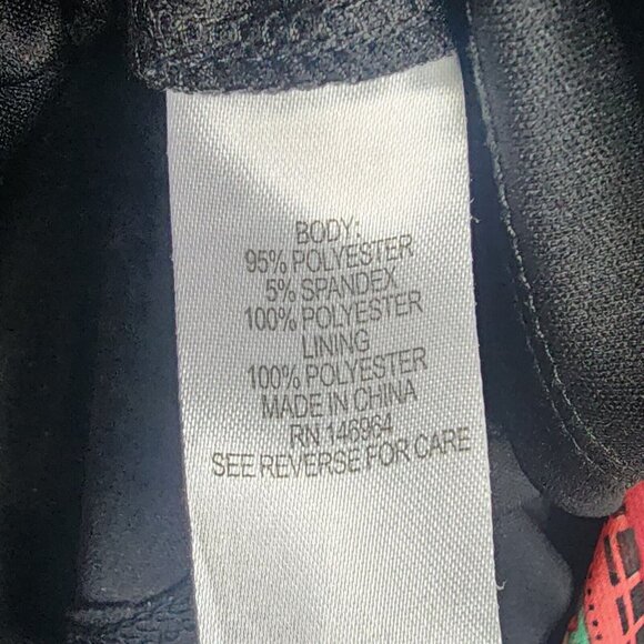 SIGNATURE by ROBBIE BEE Dress Plus Size 20W Pink Blue Womens Geometric Zip Back - Picture 6 of 7